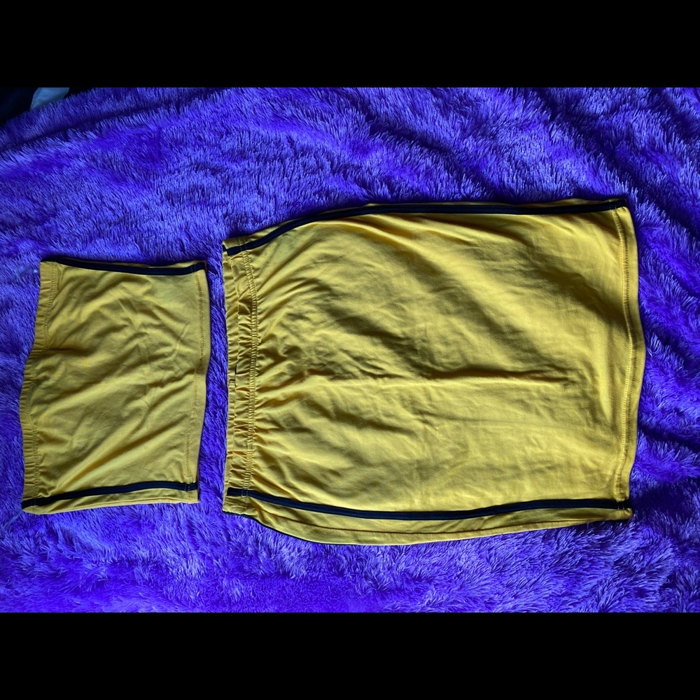 Yellow Skirt Set.